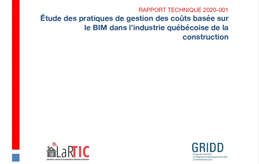 Étude des pratiques de gestion des coûts basée sur le BIM 5D dans l’industrie québécoise de la construction